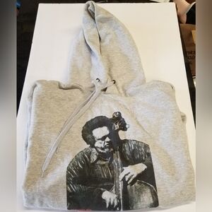 Charles Mingus Light Grey Heather Hoodie Sweatshirt XL